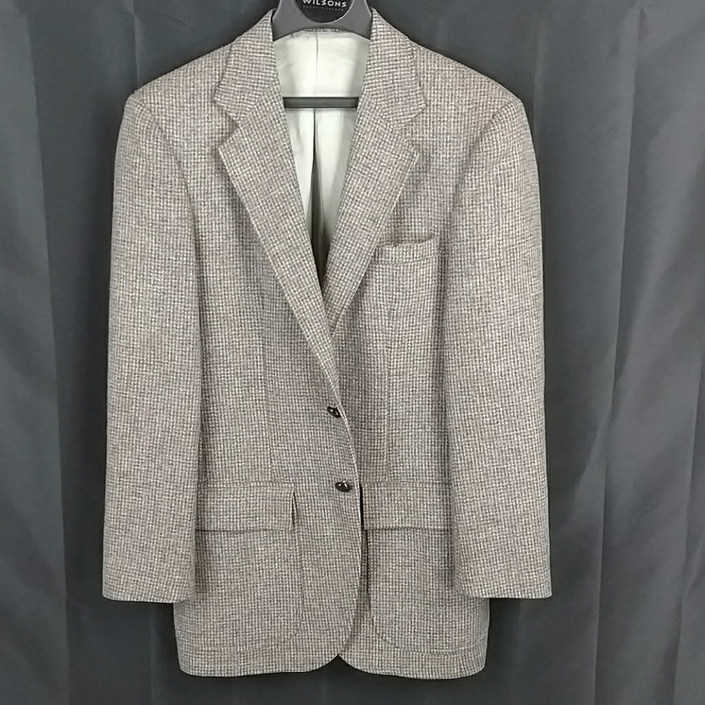Stafford Blazer - Tweed Brown and cream and white